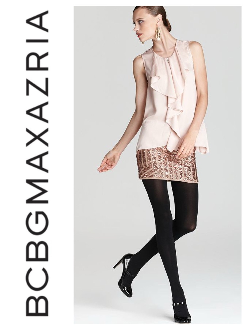 BCBGMaxAzria Paxton Sequined Miniskirt